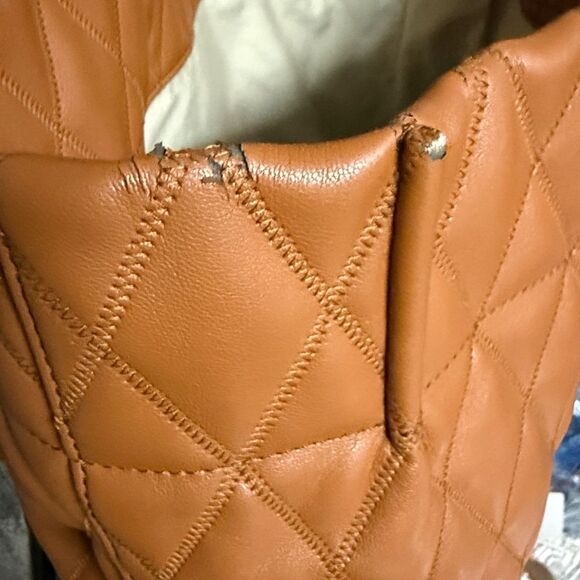 Givenchy Quilted Duo Shopper Tote Brown Luxury Designer Bag - Picture 14 of 15